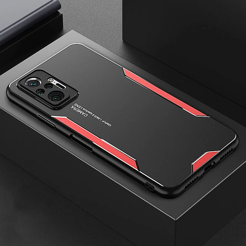 Luxury Aluminum Metal Shockproof Armor Case For Xiaomi 12 11t Redmi Note 11 10 9 8 Pro 9s 10s K50 K30 K40 Silicone Bumper Cover