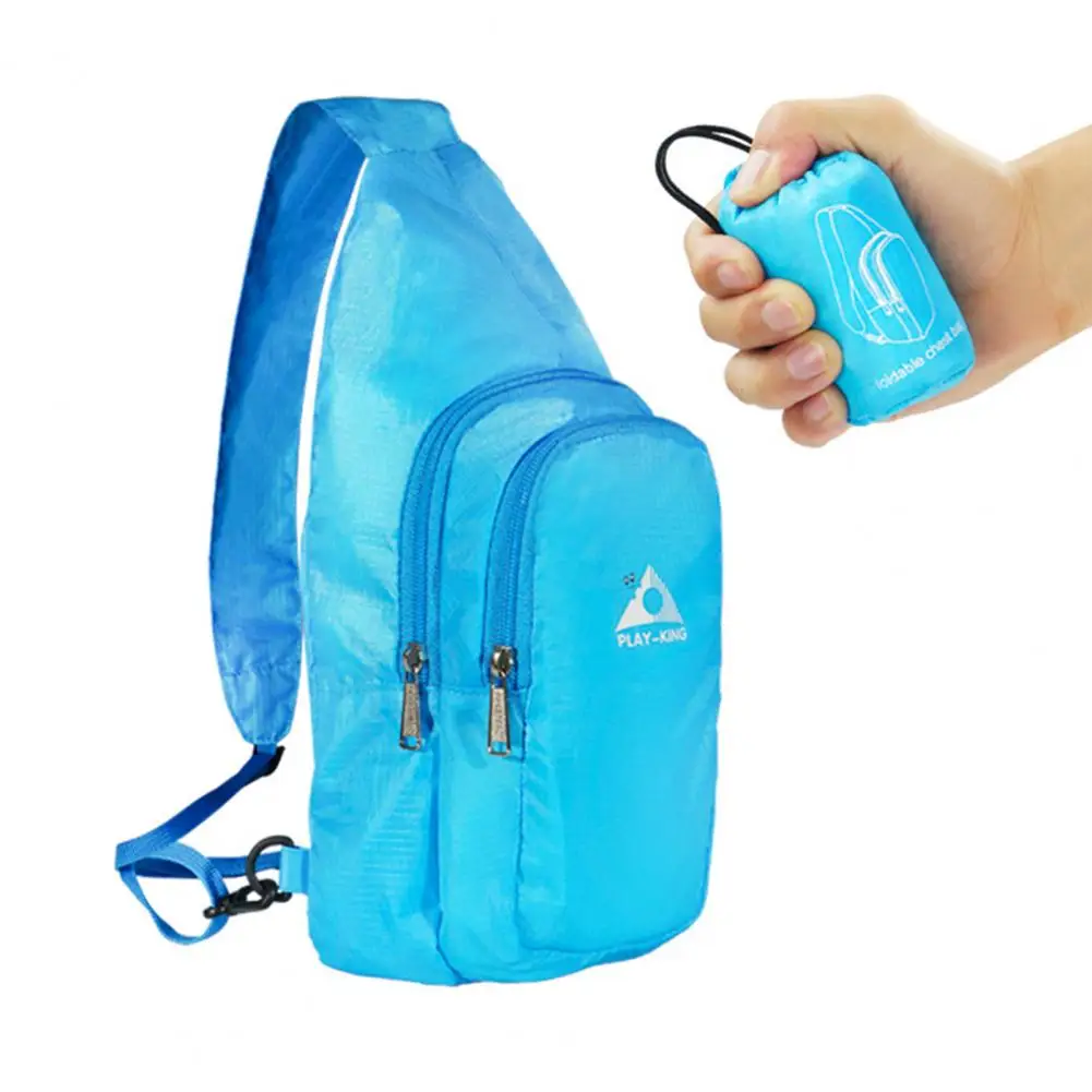 Складная мини-сумка через плечо компактного размера из полиэстера компактная