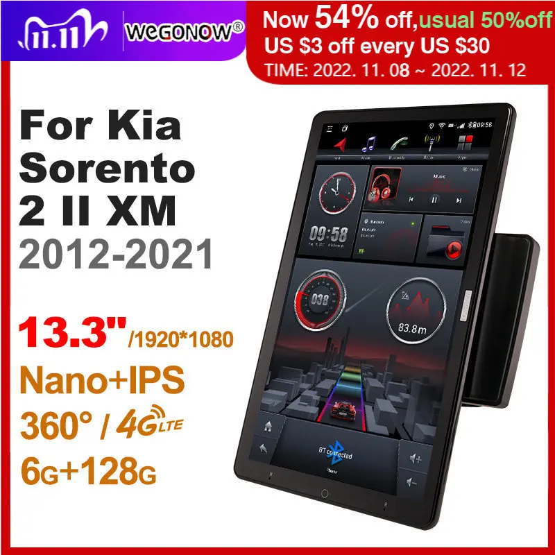 

1920*1080 Ownice Android10.0 Автомобильный мультимедийный проигрыватель для Kia Sorento 2 II XM 2012-2021 автомобильное радио аудио 4G LTE 360 оптический без DVD