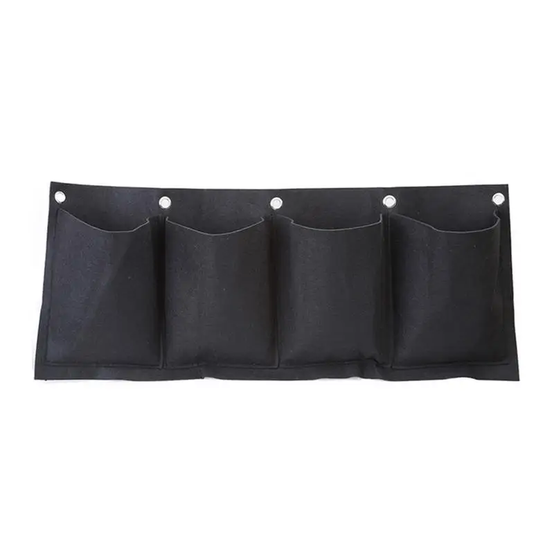 

Садовые пакеты для выращивания растений, 4 отделения, пакеты для выращивания растений из фетровой ткани, контейнер для посадки трав и цветов