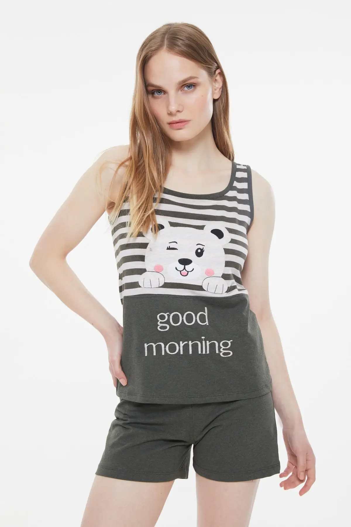 

Trendyol Printed Knitted Pajamas Set THMSS21PT1140