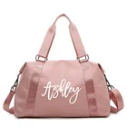 Персонализированная Спортивная дорожная сумка с именем, водонепроницаемая сумка через плечо, свадебный подарок для шафера, простая деловая дорожная сумка