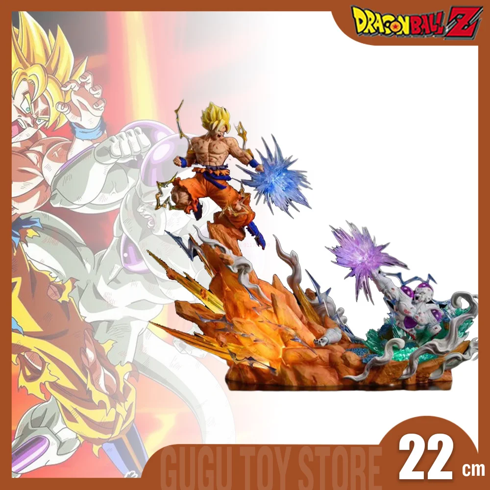 

Dragon Ball Z Figures Son Goku Vs Frieza Anime Figure Kamehameha Gk Figurine Pvc Statue Model Doll Collectible Ornament Toys