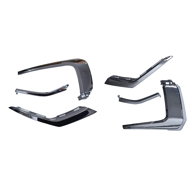 

Front Bumper Chrome Trim Molding Strip For Mitsubishi Outlander 2016-2019 Fog Light Cover Decoration ,3PCS