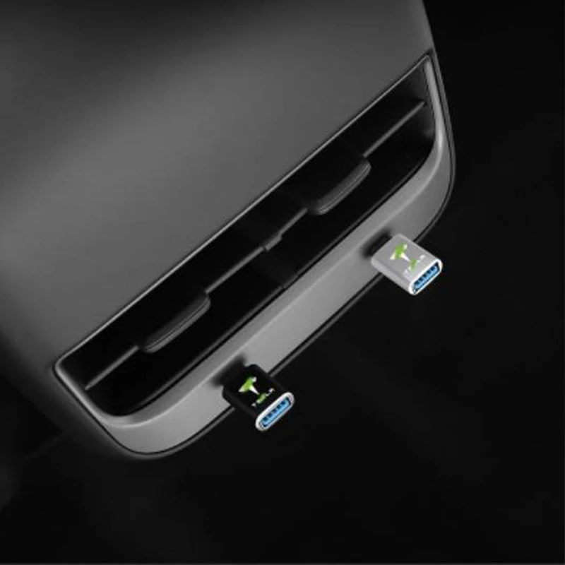 

Адаптер для Tesla Model 3/Y, USB-переходник с Type C, переходники USB Type-C, конвертер, зарядный кабель, модифицированные аксессуары для автомобиля
