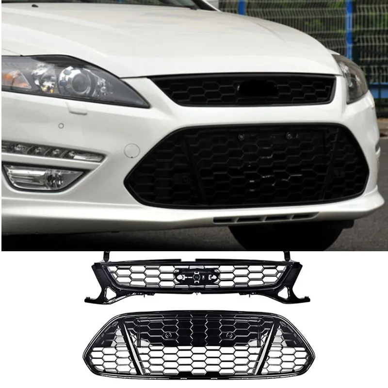 

Front bumper modification honeycomb grille For Ford Mondeo 2011-2013