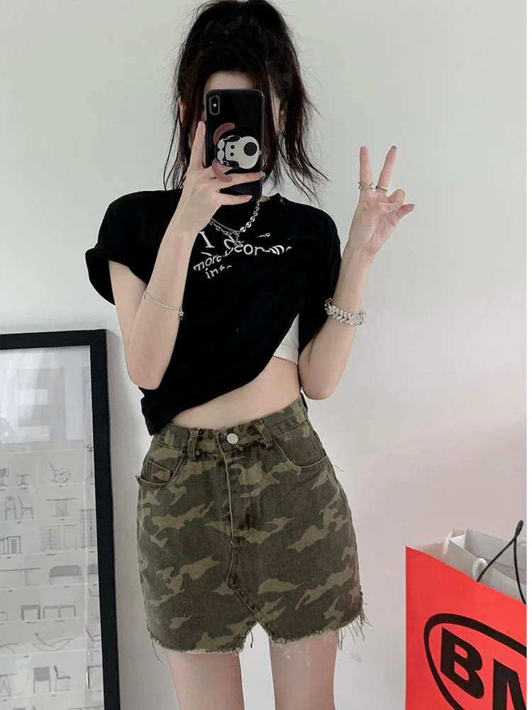 

Short Skirt Fashion Skirt Popular Color Lazy Harajuku Women All-match New Trend Japanese Natural Waist