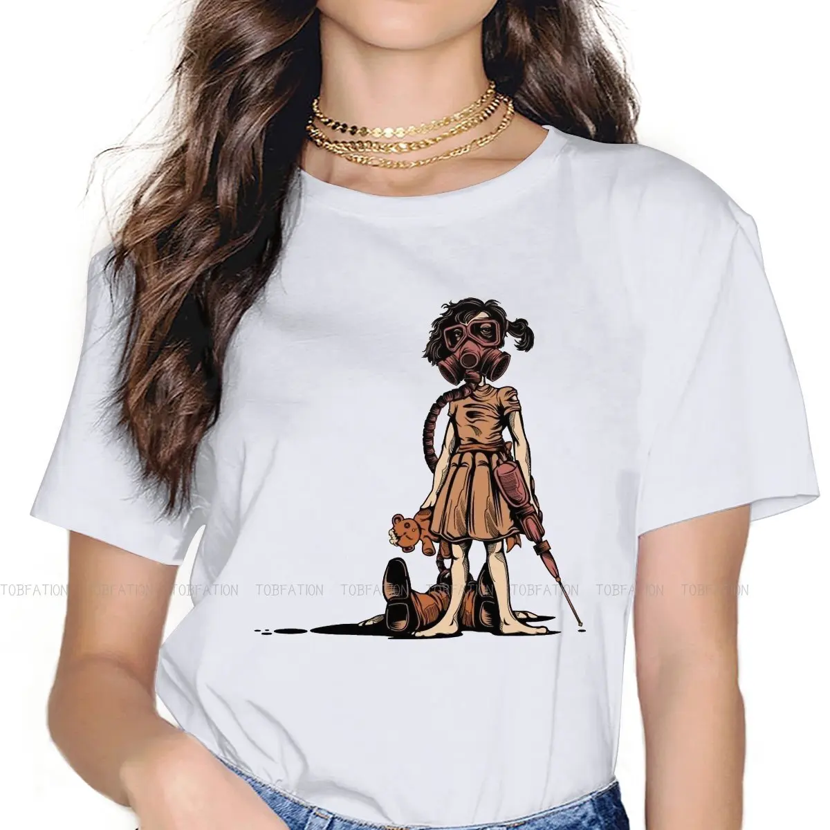 

Футболка для девочки младшая сестра с надписью «Post Apocalyptic»