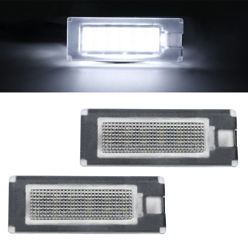 

1 Pair Car LED License Plate Light Fit For Peugeot Boxer Lancia Ypsilon Fiat Ducato Citroen Jumper 51701517 2403922 540201653910