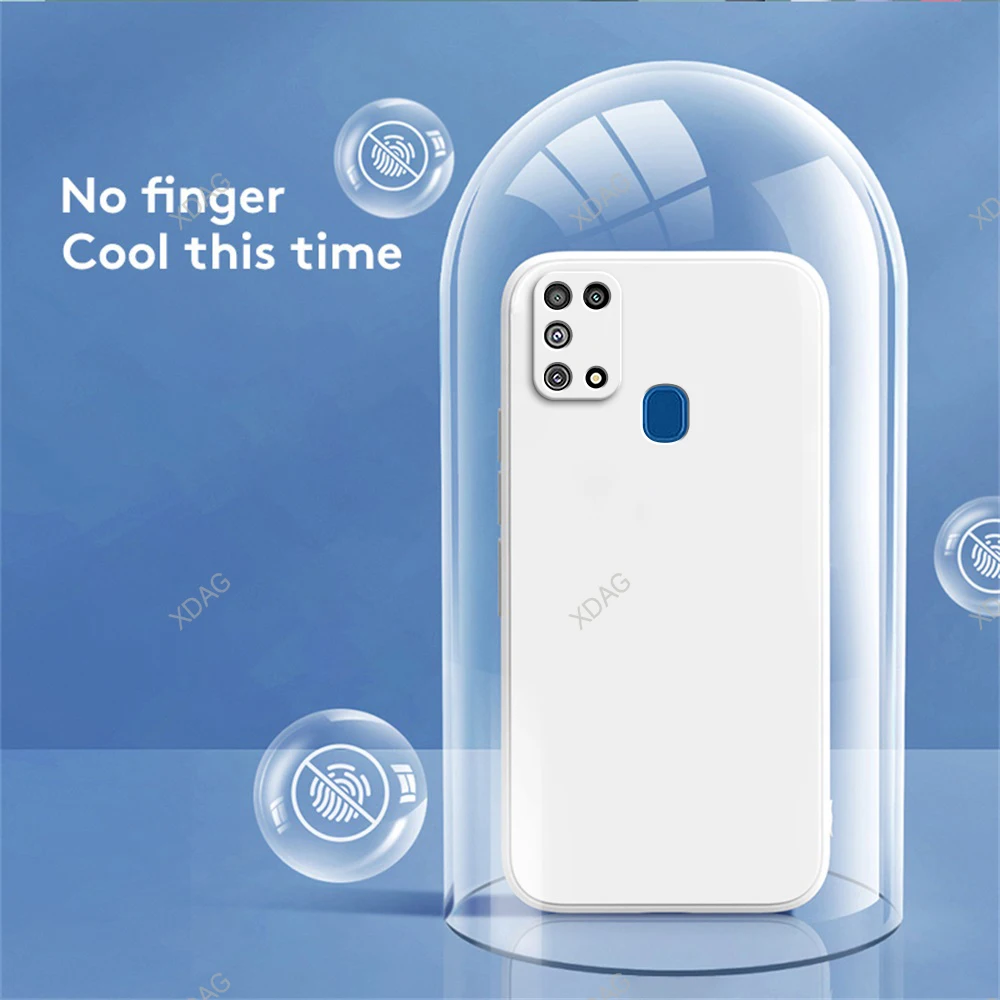 Оригинальный базовый чехол для телефона Samsung Galaxy F41 6 4 дюйма SM-F415F/DS из жидкого