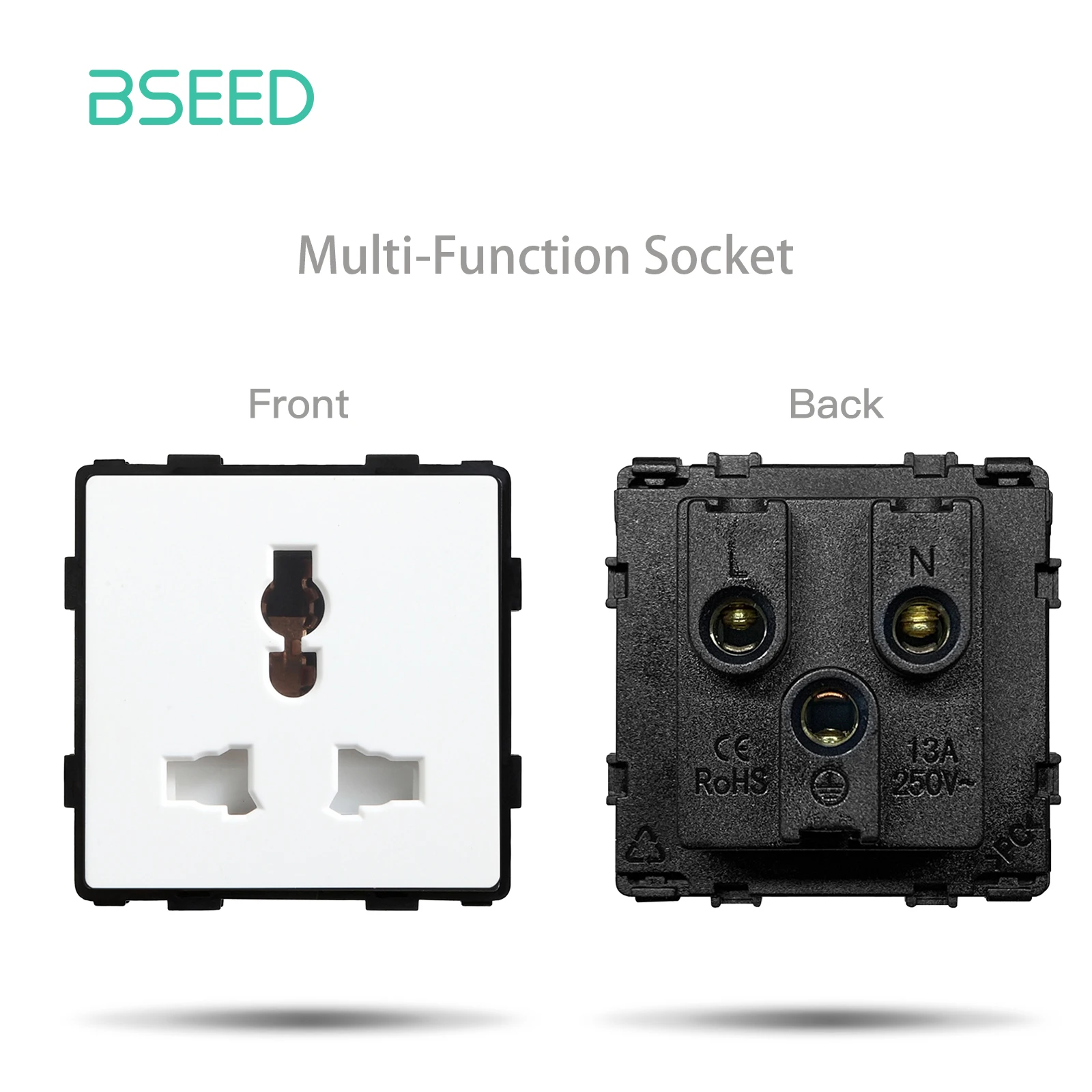 

Многофункциональная розетка BSEED белая