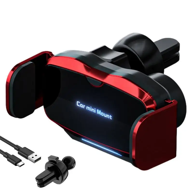 

Car Vent Phone Mount Car Phone Mount 360 Rotating Metal Car Phone Holder Mount Auto Clamping Cell Phone Holder Air Vent Clip