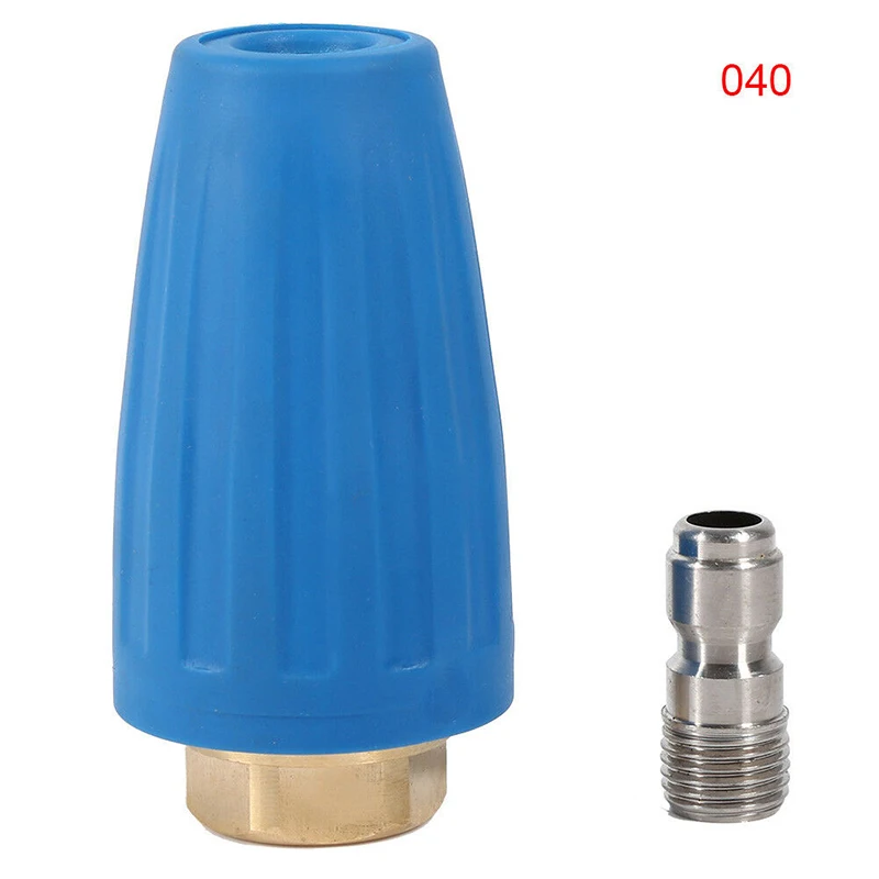

1/4in High Pressure Washer Cleaner Spray Turbo Rotation Nozzle Tip Reduce Cleaning Time Highly Match With The Equipmen