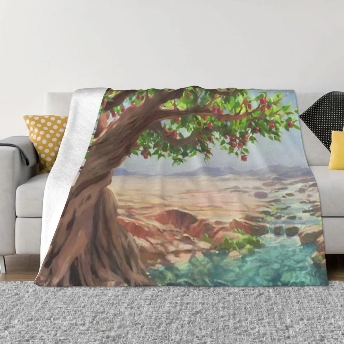 Ультра-мягкое Флисовое одеяло с изображением Иеремии дерева Стива Хендерсона