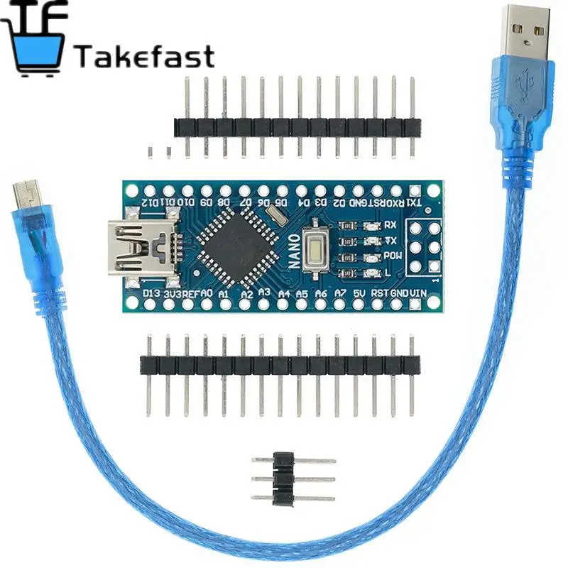Новая акция для контроллера arduino Nano 3 0 Atmega328 совместимая плата модуля PCB макетная