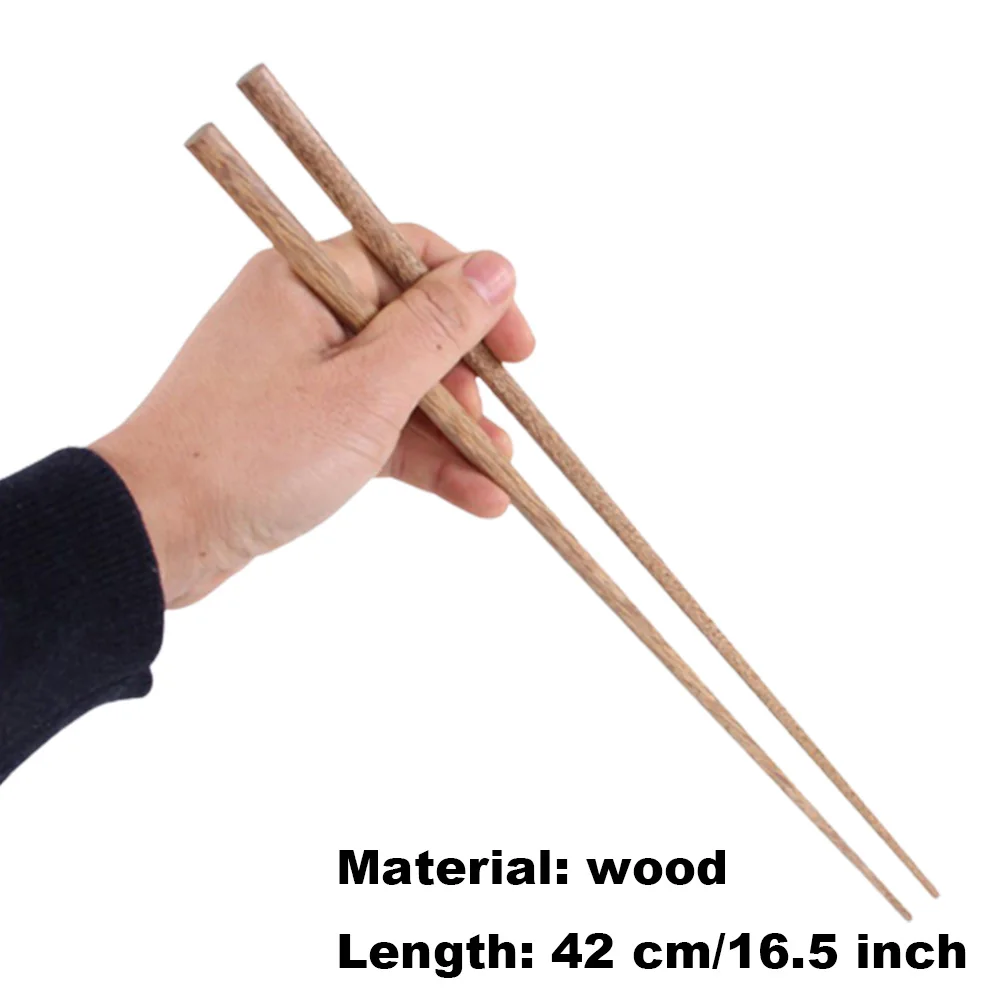 1 Pair Cooking Chopsticks Stainless Steel Chopsticks Extra Long Frying Chopsticks Hot Pot Long Chopsticks Dishwasher Safe 38cm images - 6