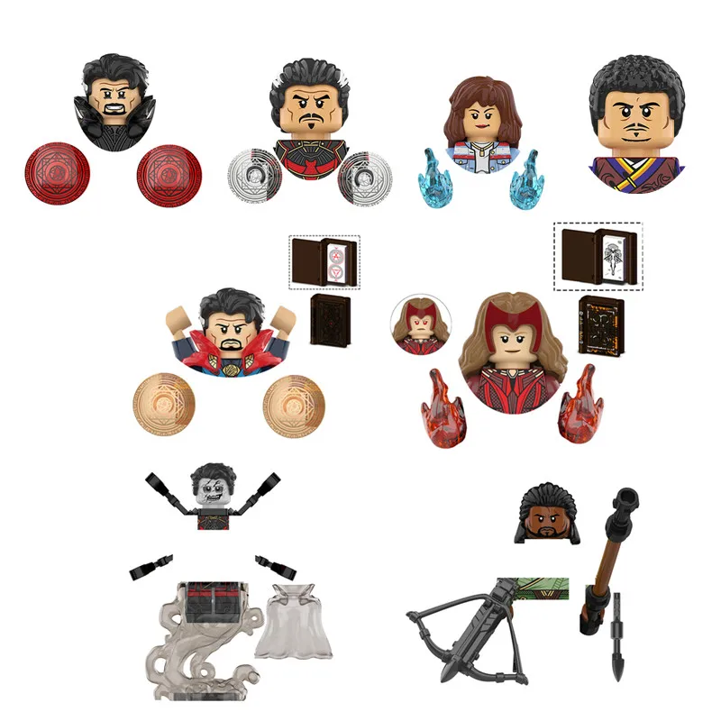 Фигурка супергероя Marvel из фильма Доктор Странный алый мини Экшн-фигурка модель