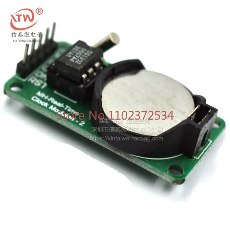 20 шт. модуль часов в режиме реального времени DS1302 с батареей CR2032 желтая версия