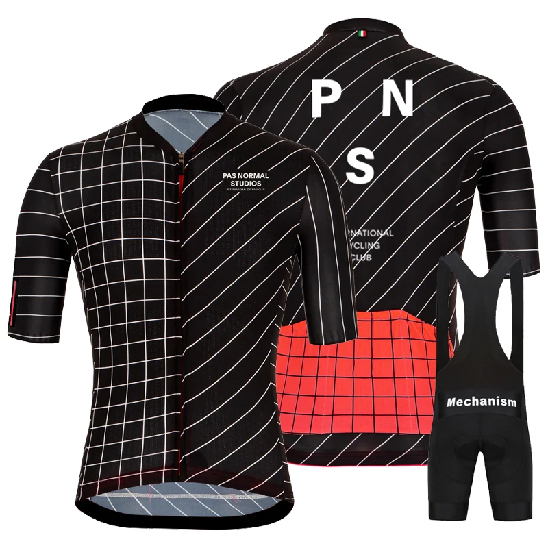 

PNS NEWEST Cycling Clothing Summer Men's Short Sleeve Cycling Suit Mountain Race Team Jersey PAS NORMAL STUDIOS Ropa Ciclismo