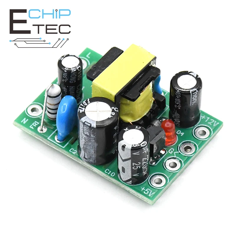 Купи Free shipping XH-M299 Switch Power Supply Module AC-DC Isolation PCB Board input 110-220V output 12V 0.5A+5V Power Module за 226 рублей в магазине AliExpress