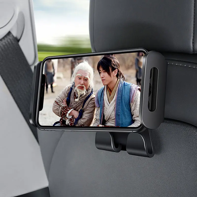 

Держатель для телефона на заднее сиденье, крючок для Tesla Model 3 Y, вращающаяся на 360 градусов подставка, автомобильный подголовник, кронштейн для планшета, ПК, iPad Mini