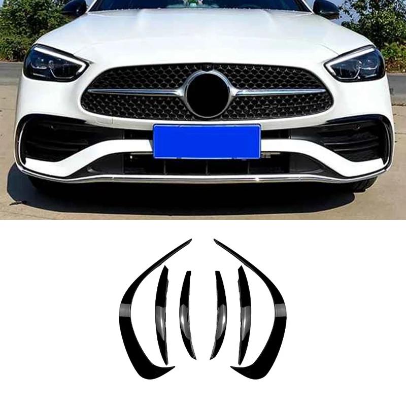 

Передняя решетка радиатора, передний спойлер, передняя панель, воздушный нож, внешняя отделка авто для Mercedes-Benz C-Class W206 2021 2022 C200