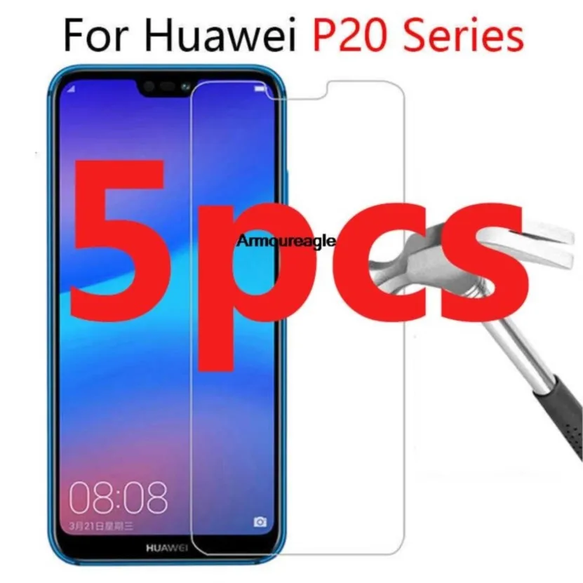 

5 шт. Защитное стекло для huawei p20 lite light p 20 pro закаленное стекло Защита экрана на huawey p20lite p20pro защитная пленка