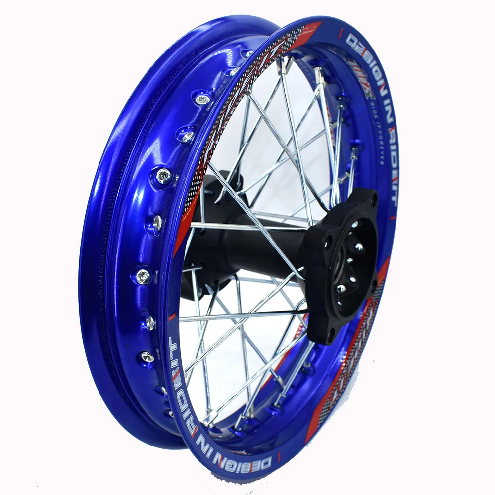 Dirt bike Black 12mm or 15mm Axle 1.85x12&quot Inch Rear Wheel Rim PIT PRO Pit Bike | Автомобили и мотоциклы