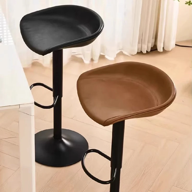 Скандинавская искусственная кожа барный стул ожидание кафе банки домашняя кухня