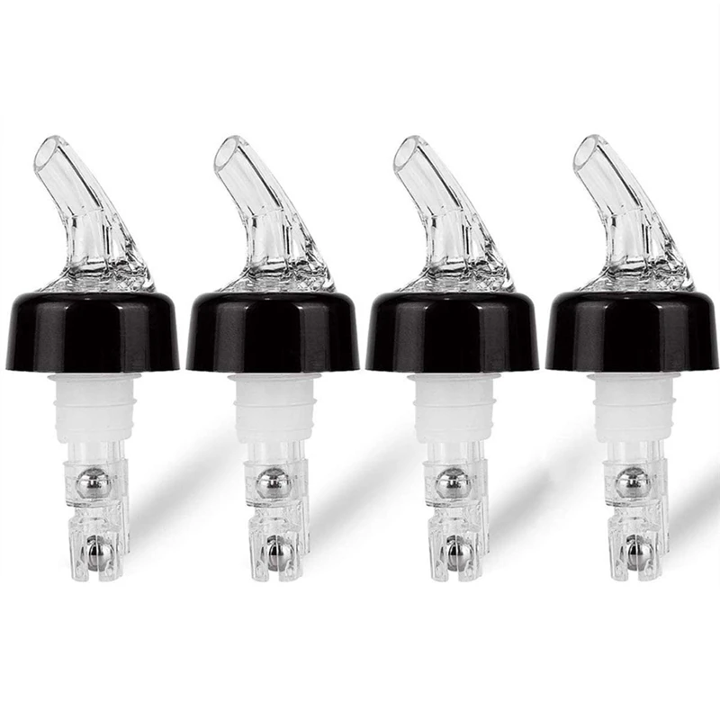 

4 Pcs 1Oz Automatic Measured Bottle Pourer - Spirit Measure Pourer Drinks Wine Cocktail Dispenser Home Bar Tools