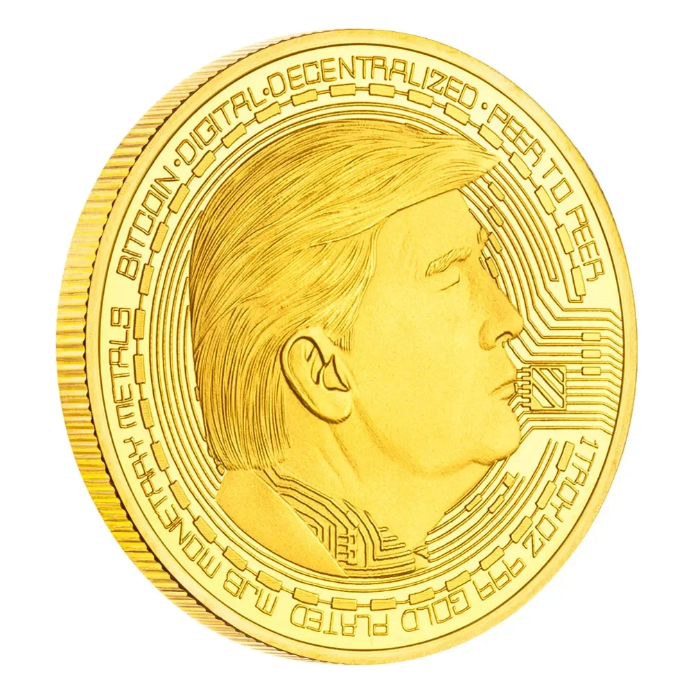 

Позолоченная памятная монета Трампа