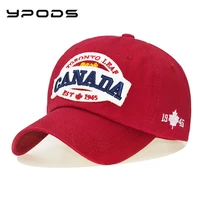 mens cotton baseball cap letter canada embroidered peaked cap couples casual hat