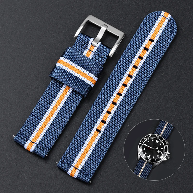 Quick Release Nylon Strap for Tudor 20 22mm Watch Band Omega Woven Canvas Fabric Seiko Men Military Sport Bracelet
