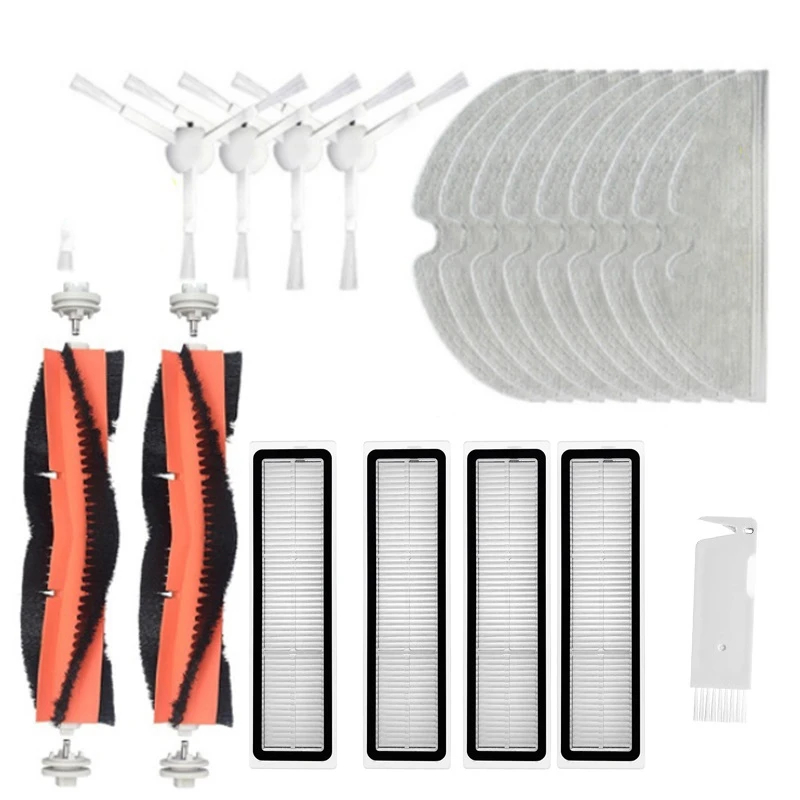 

Hot TOD-Replacement Filter Roller Brush Side Brush Mop Cloths For Dreame L10 Pro Electric Vacuum Cleaner Accessories