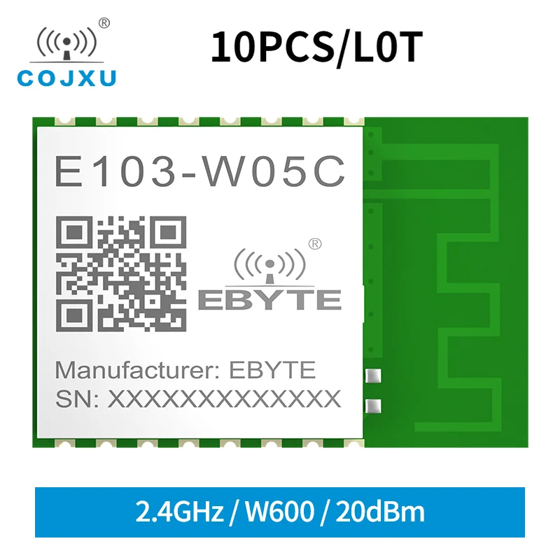 

10x Small Size Wireless Wifi Module 20dBm W600 2.4GHz UART WIFI Digital Transmission Module with PCB Antenna E103-W05C ESP8266