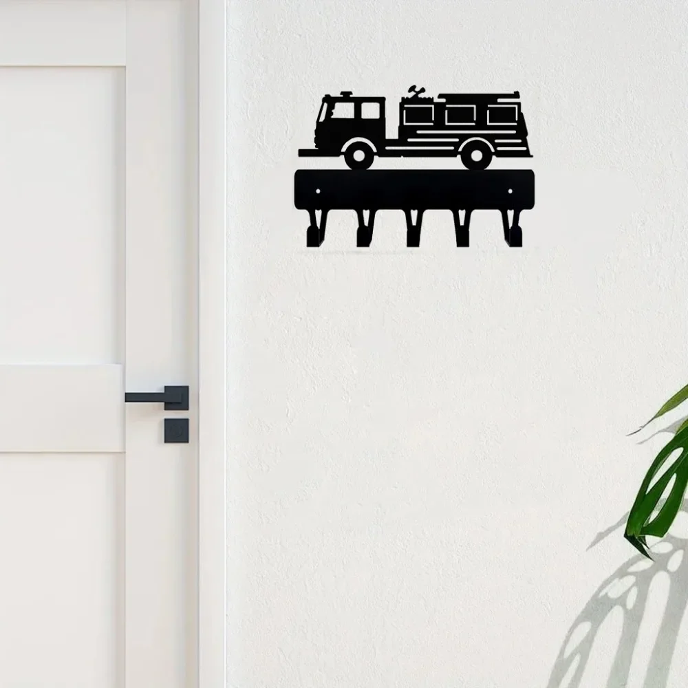 Брелок Для Ключей Пожарной Машины Металлический Настенный Художественный