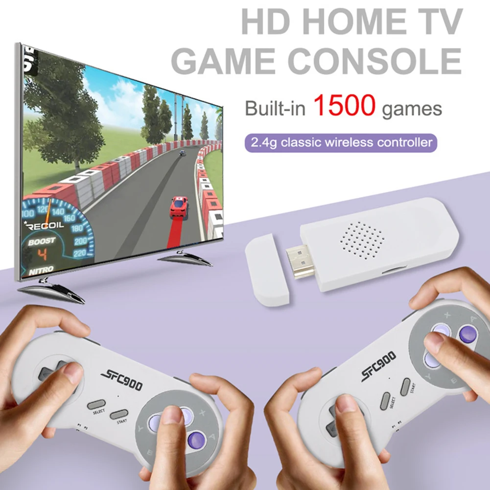 Фото SF900 HD TV Retro Game Console ideo Console With Wireless Game Controller 4700 Games 2.4G Wireless Receiver HDMI Game Consoles №2