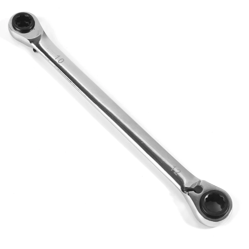 Ключ с храповым механизмом Двойной накидной ключ 4-в-1