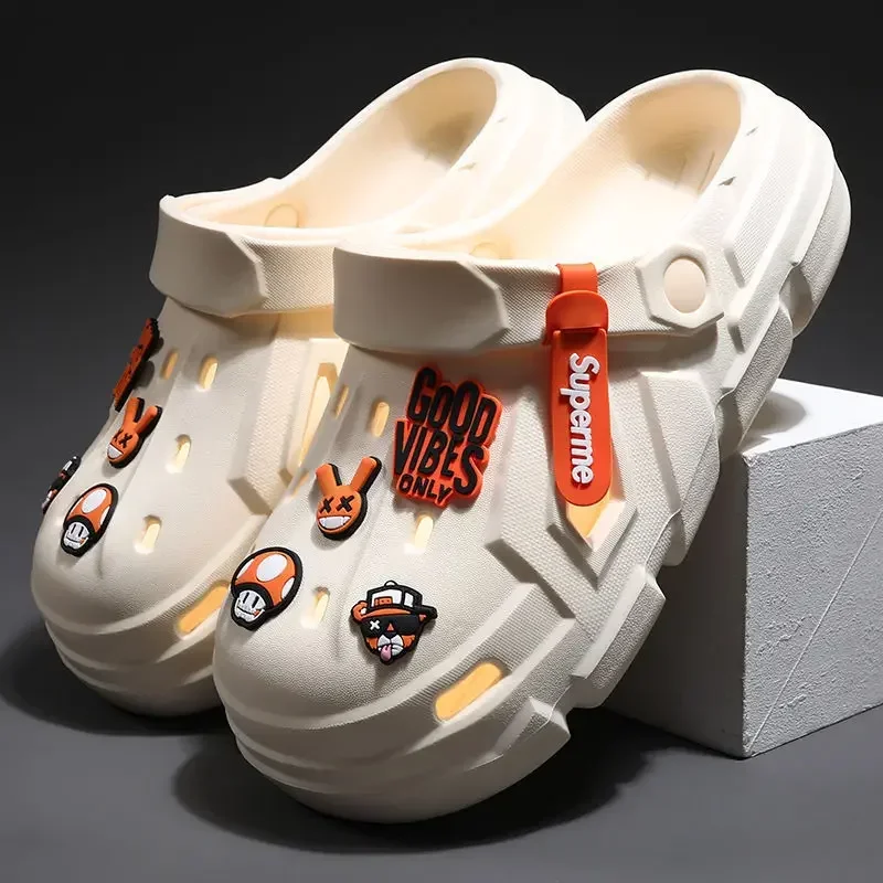 Сандалии Baotou мужские на нескользящей подошве Повседневная пляжная обувь мягкая