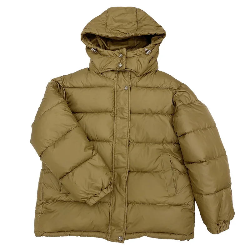 PinkyIsBlack 2023 New Autumn Winter Women Jackets Casual Hooded Thick Warm Solid Short Coat Female Winter Outwear Jacket Parkas