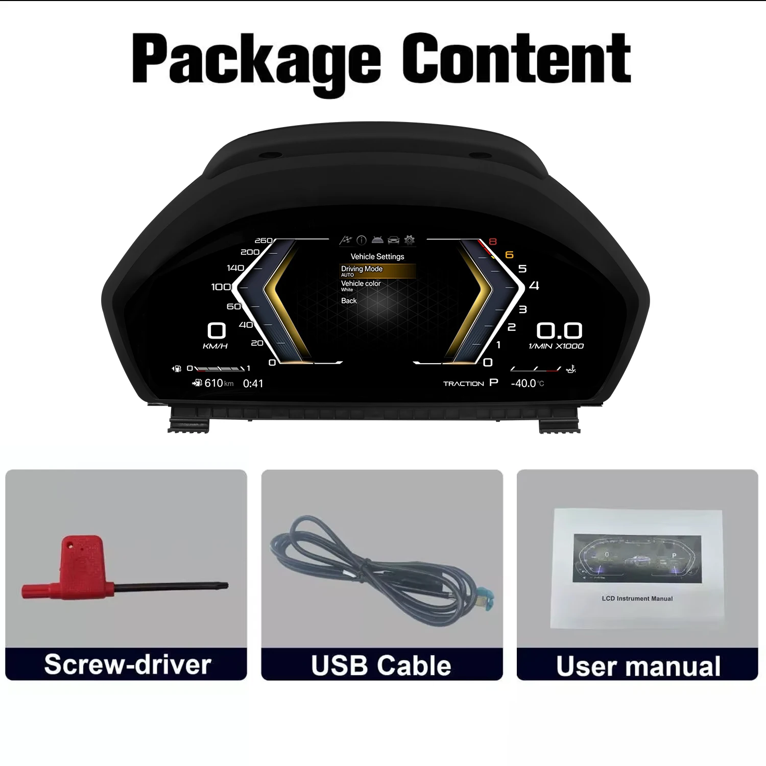 

12,3-дюймовая цифровая приборная панель для BMW F30 F31 GT-F34 F32 F33 F36 2013-2020, спидометр приборной панели автомобиля