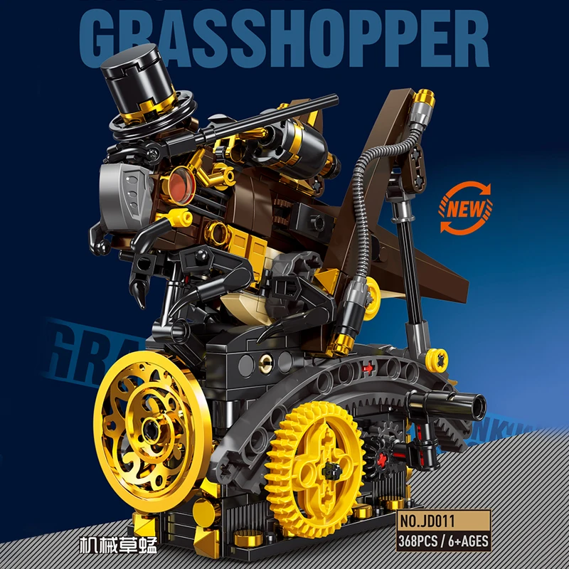 

Punk Mechanical Beetle for Children, Grasshopper, Scorpion, Mantis,Model, Building Blocks, DIY Bricks, Christmas Gifts, Toys