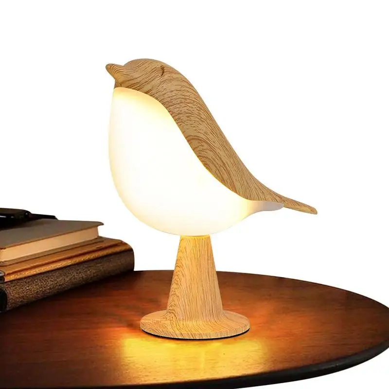 

Modern Magpie LED Bedside Lamp Creative Touch Switch 3 Modes Rechargeable Bird Night Lamp Bedroom Table Reading Lamp