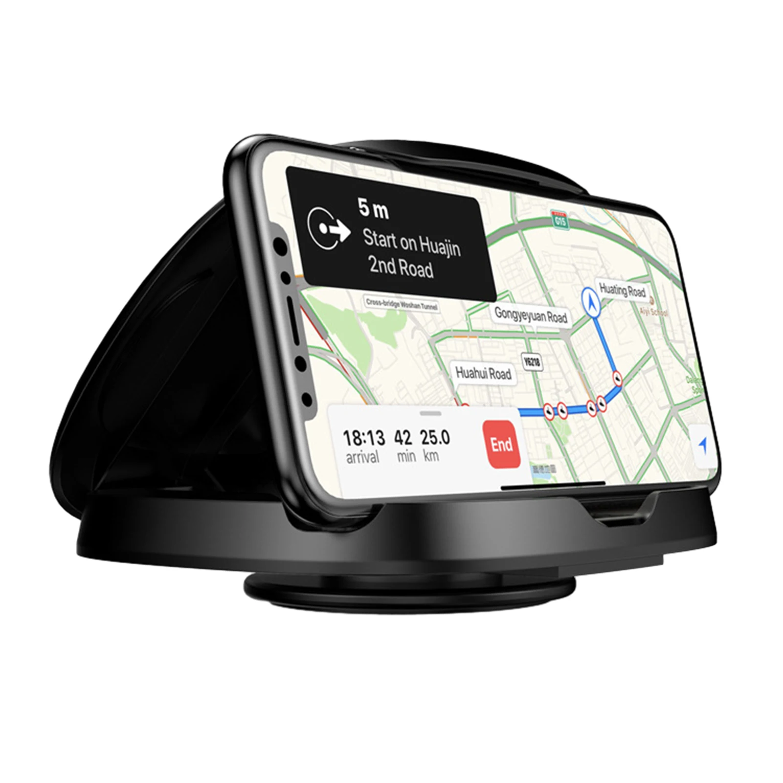 

Многофункциональный нескользящий держатель для телефона на приборную панель автомобиля, стойка, центральная консоль, вращение на 360 °, со съемной прямой поставкой