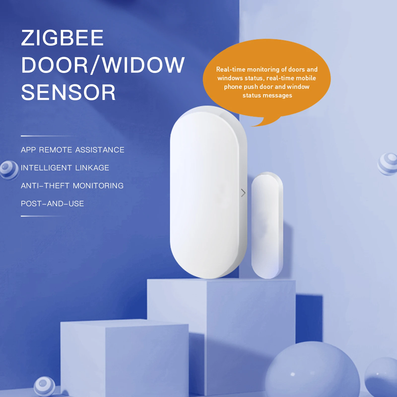 Смарт-детектор для окон и дверей MoesHouse Tuya ZigBee |