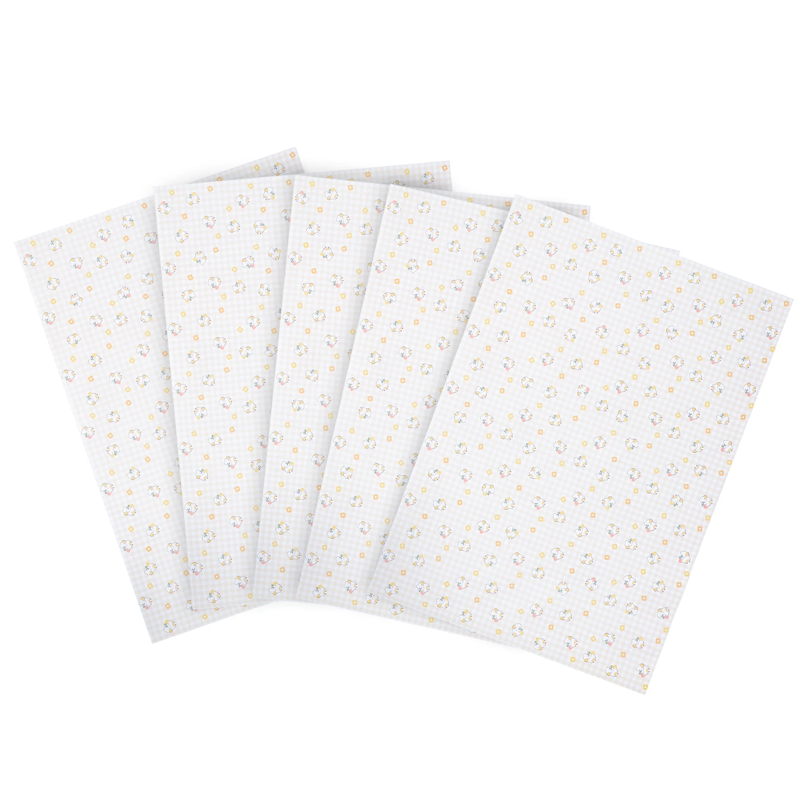 

5 Sheets Cartoon Packaging Papers Craft Wrapping Papers Gift Wrapping Papers