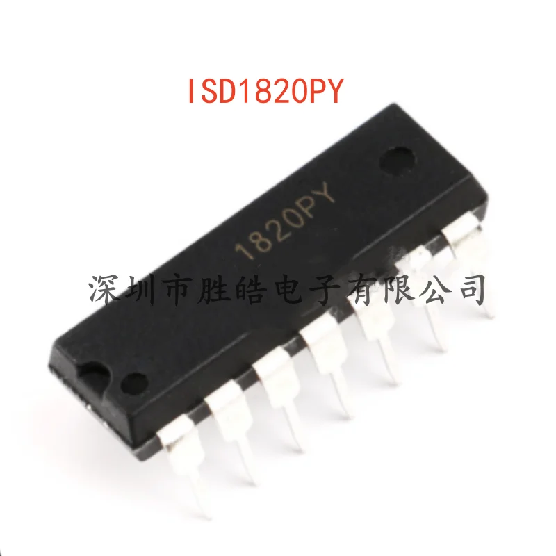 

(10PCS) ISD1820PY ISD1820 8-20 Second Single-Segment Voice Recording and Playback Circuit DIP-14 Integrated Circuit