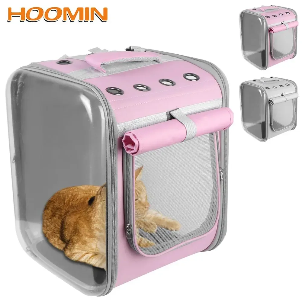 

Рюкзак-переноска для домашних питомцев, портативная дышащая переноска в виде капсулы для путешествий с кошками, для маленьких собак и кошек