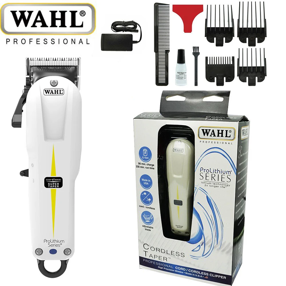 

Wahl 8591 Professional Super Taper Cordless Hair Clipper With V5000 Electromagnetic Motor For Barbers and Stylists