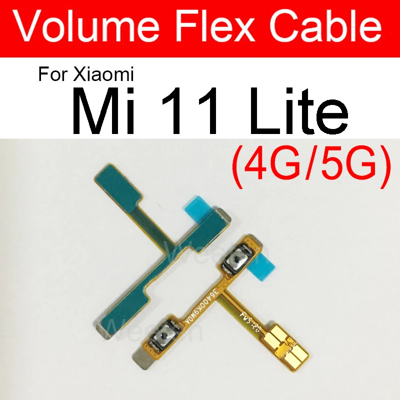 Боковая кнопка громкости и питания гибкий кабель для Xiaomi Mi 12 11 11T Pro Lite сверхмощный